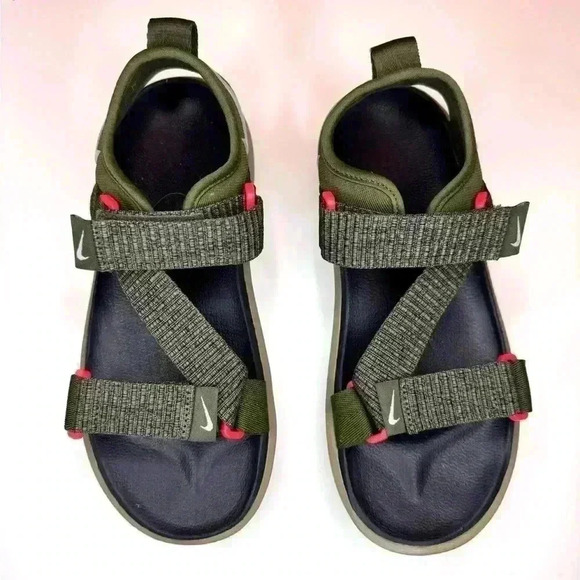 Nike Men’s Vista Sandal Rough Green/wolf Grey Strap Size-6 - Picture 2 of 11